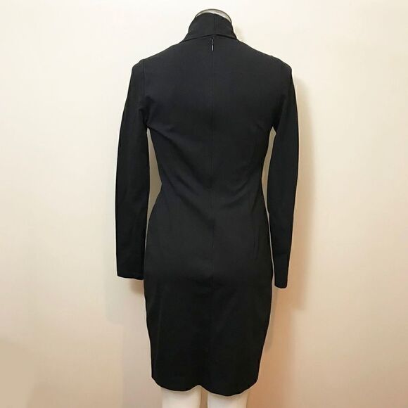 𝅺black Cowl Neck Semi Fitted Dress - Picture 7 of 10